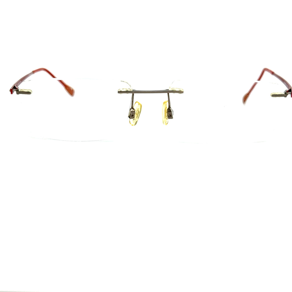 Morel Lightec 7775L‎ GR 004 Eyeglasses Frames Rimless Red H19479